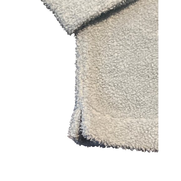 Ann Taylor Loft Faux Sherpa Pullover Crewneck Sweatshirt Sky Blue Womens SMALL - Picture 6 of 8